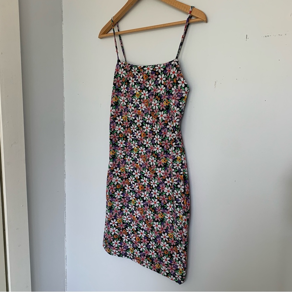 ZARA FLORAL RETRO MINI DRESS - Picture 5 of 11